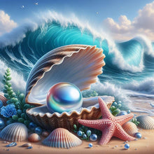 Load image into Gallery viewer, Shells And Pearls On The Beach 40*40CM(Canvas) Full Round Drill Diamond Painting
