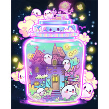 Load image into Gallery viewer, Ghost Glass Bottle 40*50CM(Picture) Full Round Drill Diamond Painting

