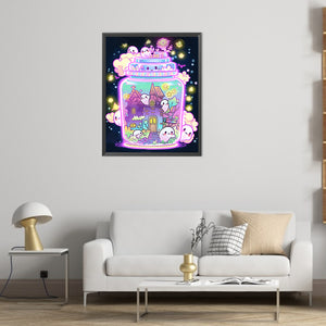 Ghost Glass Bottle 40*50CM(Picture) Full Round Drill Diamond Painting