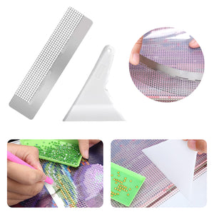 Diamond Painting Ruler with 400 Blank Grids Diamond Art Paint Fix Tool Kit