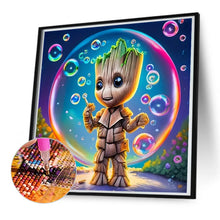 Load image into Gallery viewer, Bubble-Blowing Wooden Figure 50*50CM(Canvas) Full Round Drill Diamond Painting
