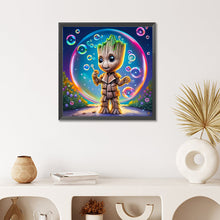 Load image into Gallery viewer, Bubble-Blowing Wooden Figure 50*50CM(Canvas) Full Round Drill Diamond Painting
