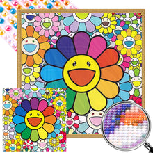 Load image into Gallery viewer, Happy Flower 45*45CM(Picture) Full Round Drill Diamond Painting
