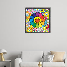 Load image into Gallery viewer, Happy Flower 45*45CM(Picture) Full Round Drill Diamond Painting
