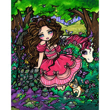 Load image into Gallery viewer, Unicorn Girl 40*50CM(Picture) Partial AB Full Square Drill Diamond Painting
