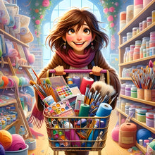 Load image into Gallery viewer, Craft Girl 40*40CM(Canvas) Full Round Drill Diamond Painting
