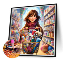Load image into Gallery viewer, Craft Girl 40*40CM(Canvas) Full Round Drill Diamond Painting
