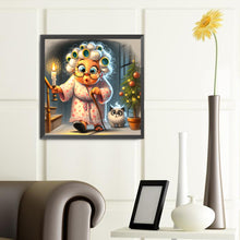 Load image into Gallery viewer, Crazy Old Lady 40*40CM(Canvas) Full Round Drill Diamond Painting
