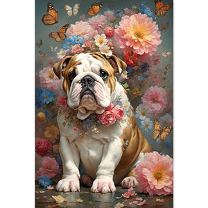 Dog 20*30CM(Picture) Full Square Drill Diamond Painting