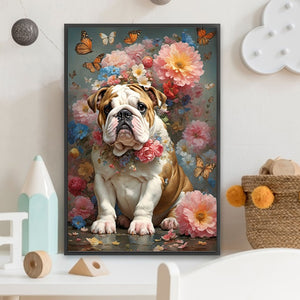 Dog 20*30CM(Picture) Full Square Drill Diamond Painting