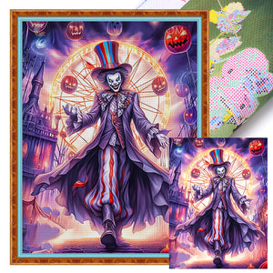 Huancan - Clown Magician - 50*65CM 11CT 3 Stamped Cross Stitch