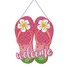 Load image into Gallery viewer, Summer Vibe 2D Flat DIY Special Shape Diamond Art Pendant Wall Door Decoration
