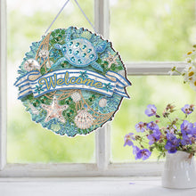 Load image into Gallery viewer, Summer Vibe 2D Flat DIY Special Shape Diamond Art Pendant Wall Door Decoration
