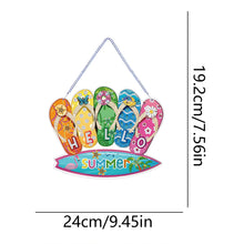 Load image into Gallery viewer, Summer Vibe 2D Flat DIY Special Shape Diamond Art Pendant Wall Door Decoration
