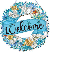 Load image into Gallery viewer, Summer Vibe 2D Flat DIY Special Shape Diamond Art Pendant Wall Door Decoration
