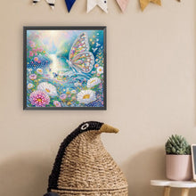 Load image into Gallery viewer, Butterfly 30*30CM(Canvas) Partial Special Shaped Drill Diamond Painting
