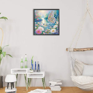 Butterfly 30*30CM(Canvas) Partial Special Shaped Drill Diamond Painting