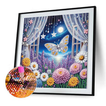 Load image into Gallery viewer, Butterfly 30*30CM(Canvas) Partial Special Shaped Drill Diamond Painting
