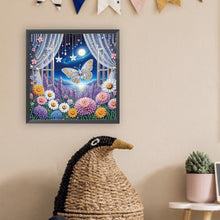 Load image into Gallery viewer, Butterfly 30*30CM(Canvas) Partial Special Shaped Drill Diamond Painting
