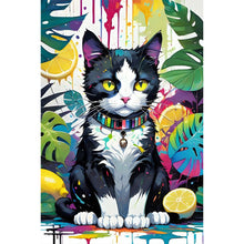 Load image into Gallery viewer, Fruit Cat 40*60CM(Canvas) Full Round Drill Diamond Painting
