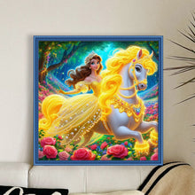 Load image into Gallery viewer, Yishu - Princess On Horseback - 40*40CM 11CT 3 Stamped Cross Stitch
