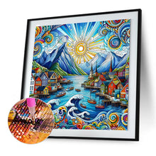Load image into Gallery viewer, Abstract Colorful House 50*50CM(Canvas) Full Round Drill Diamond Painting
