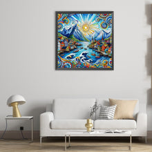 Load image into Gallery viewer, Abstract Colorful House 50*50CM(Canvas) Full Round Drill Diamond Painting
