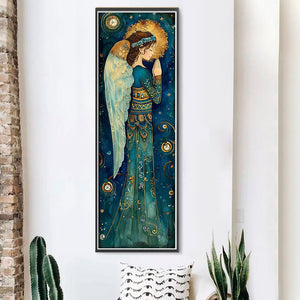 Yishu - Green-Winged Goddess - 30*90CM 11CT 3 Stamped Cross Stitch
