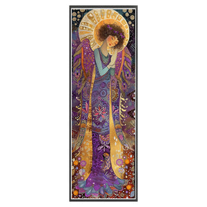 Yishu - Purple-Winged Goddess - 30*90CM 11CT 3 Stamped Cross Stitch