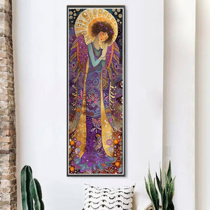 Yishu - Purple-Winged Goddess - 30*90CM 11CT 3 Stamped Cross Stitch