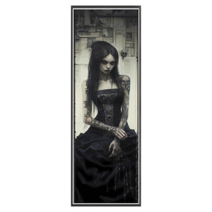 Yishu - Dark Goddess - 30*90CM 11CT 3 Stamped Cross Stitch