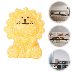 Lion Diamond Painting Night Light Diamond Painting Bedside Lamp for Kid Gift