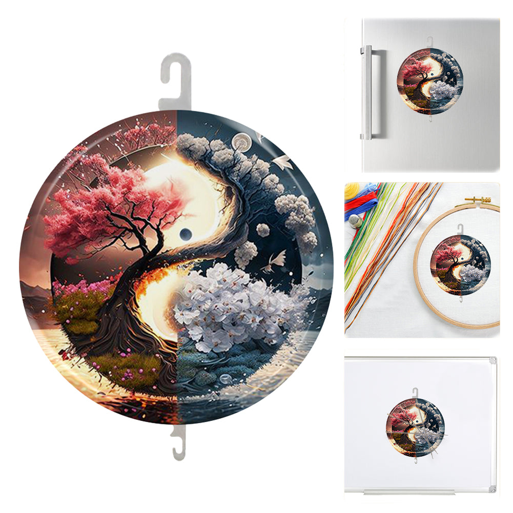 Tree of Life Cross Stitch Needle Threader 5x5CM DIY Hand Machine Sewing Tool