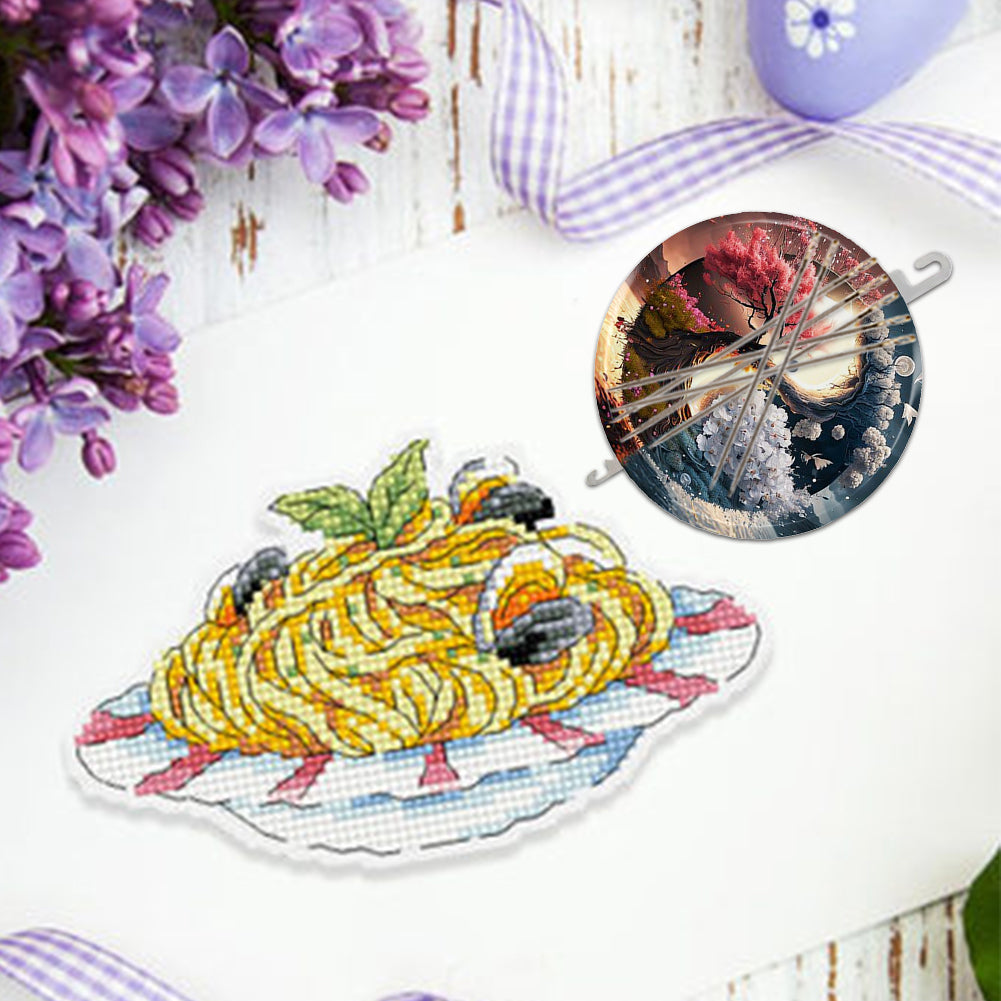 Tree of Life Cross Stitch Needle Threader 5x5CM DIY Hand Machine Sewing Tool