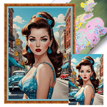 Load image into Gallery viewer, Yishu - City Beauty - 40*60CM 11CT 3 Stamped Cross Stitch
