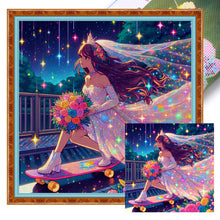 Load image into Gallery viewer, Yishu - Shining Goddess - 50*50CM 11CT 3 Stamped Cross Stitch
