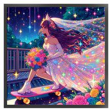 Load image into Gallery viewer, Yishu - Shining Goddess - 50*50CM 11CT 3 Stamped Cross Stitch
