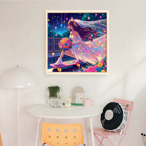 Yishu - Shining Goddess - 50*50CM 11CT 3 Stamped Cross Stitch