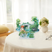Load image into Gallery viewer, Acrylic Arch Bridge Pond Desktop Diamond Art Kits for Home Office Decor

