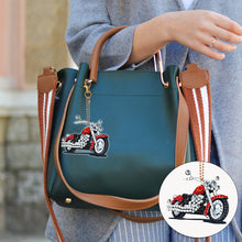 Load image into Gallery viewer, 6Pcs Motorcycle Diamond Art Keychain Ornaments Diamond Painting Keychain Kits
