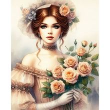 Load image into Gallery viewer, Lady Of Flowers And Plants 40*50CM(Canvas) Full Round Drill Diamond Painting
