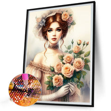 Load image into Gallery viewer, Lady Of Flowers And Plants 40*50CM(Canvas) Full Round Drill Diamond Painting
