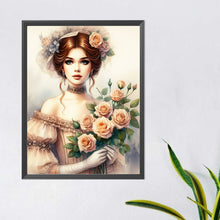 Load image into Gallery viewer, Lady Of Flowers And Plants 40*50CM(Canvas) Full Round Drill Diamond Painting
