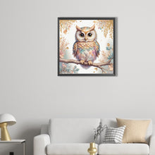 Load image into Gallery viewer, Owl 40*40CM(Picture) Full Round Drill Diamond Painting
