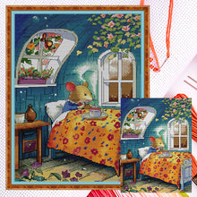 Load image into Gallery viewer, Joy Sunday - Mrs. Mouse&#39;S Breakfast - 32*43CM 14CT 2 Counted Cross Stitch

