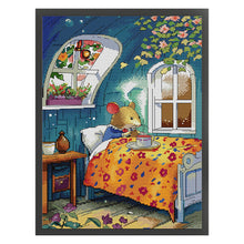 Load image into Gallery viewer, Joy Sunday - Mrs. Mouse&#39;S Breakfast - 32*43CM 14CT 2 Counted Cross Stitch
