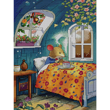 Load image into Gallery viewer, Joy Sunday - Mrs. Mouse&#39;S Breakfast - 32*43CM 14CT 2 Counted Cross Stitch
