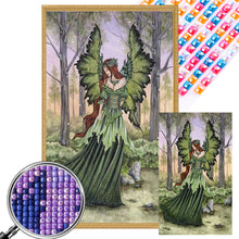 Load image into Gallery viewer, Butterfly Fairy 30*50CM(Picture) Partial AB Full Square Drill Diamond Painting
