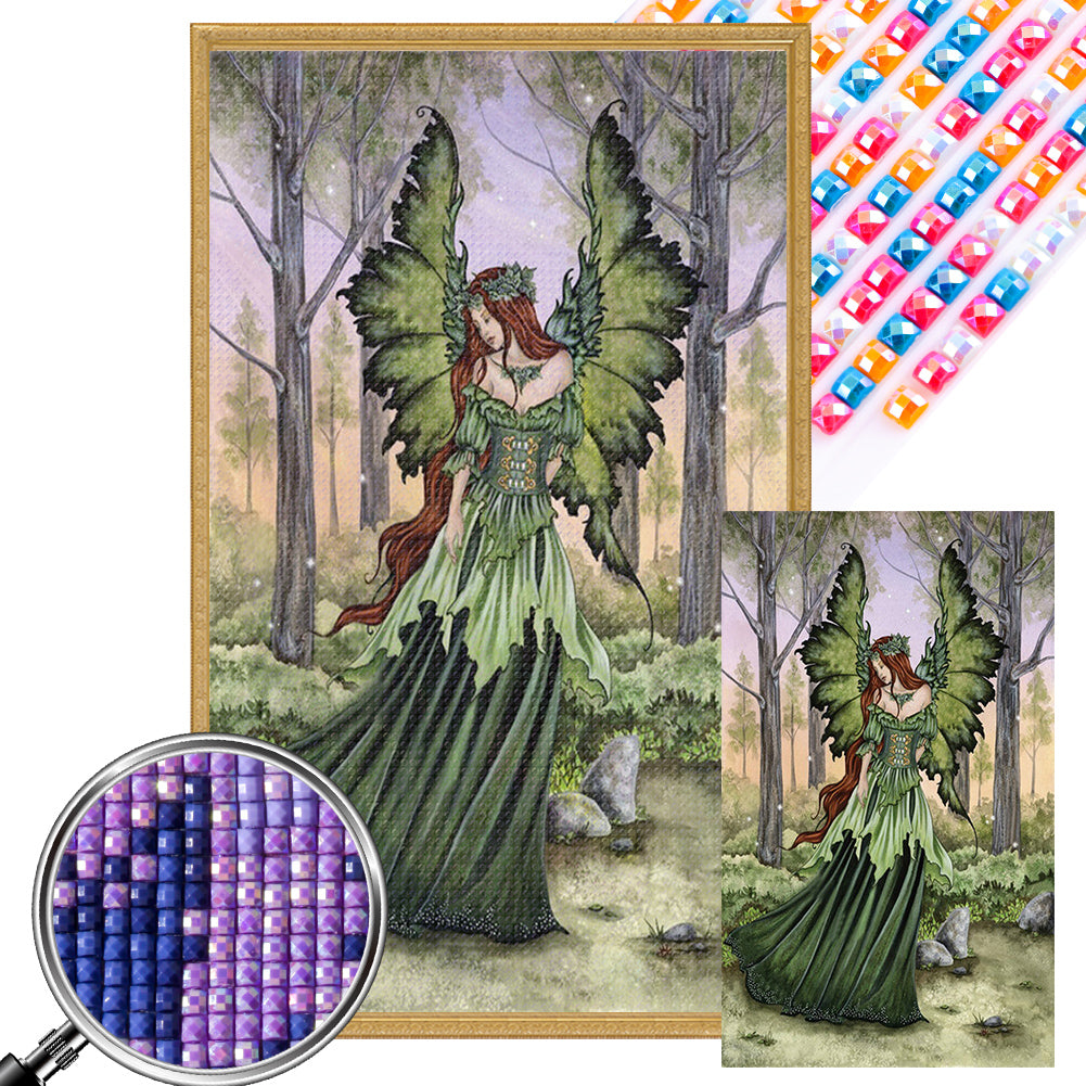 Butterfly Fairy 30*50CM(Picture) Partial AB Full Square Drill Diamond Painting