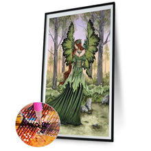Load image into Gallery viewer, Butterfly Fairy 30*50CM(Picture) Partial AB Full Square Drill Diamond Painting
